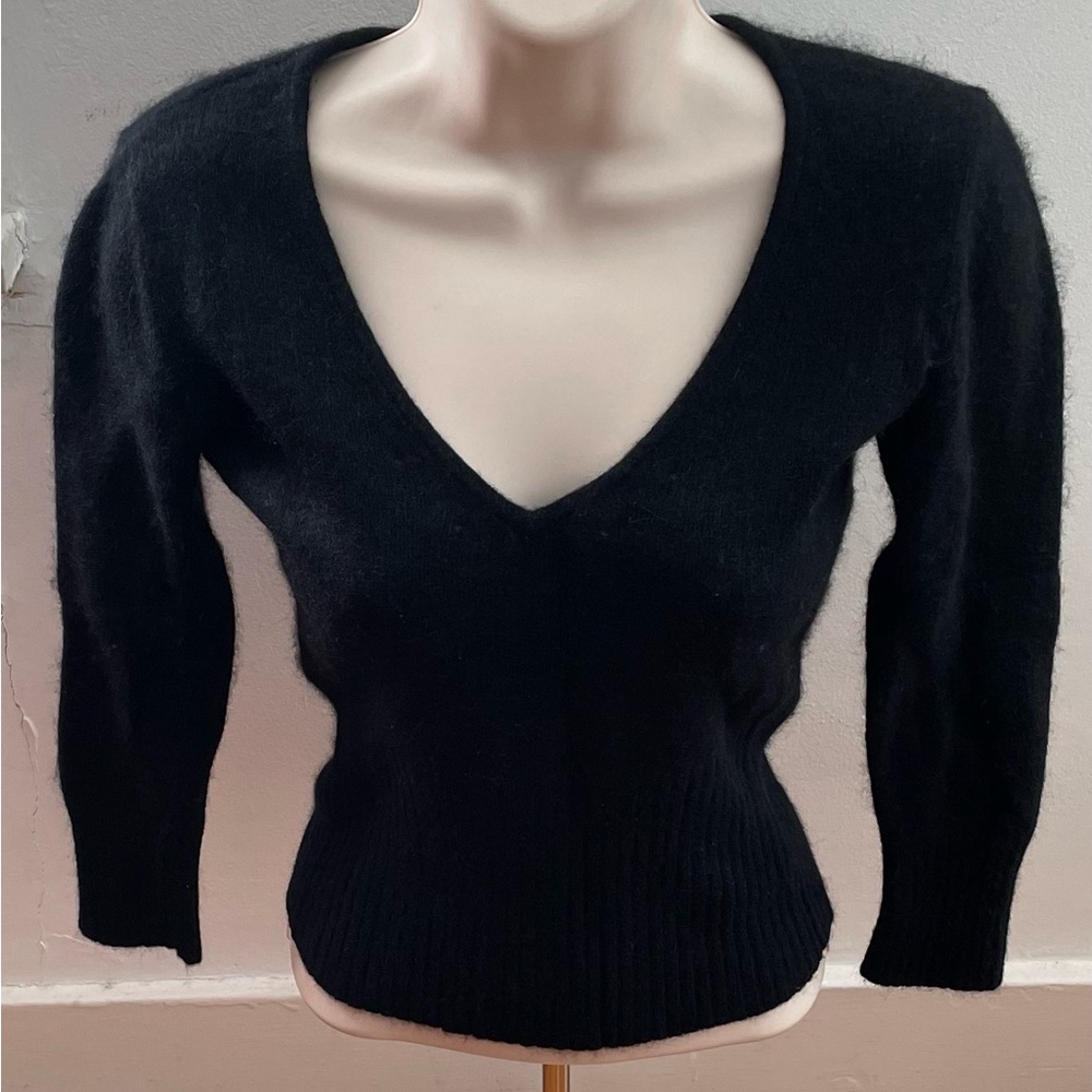 Guess Black V-Neck Sweater